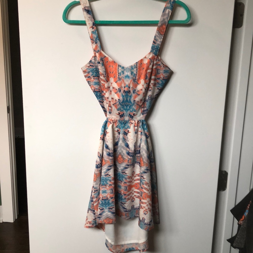 Dress with cutouts
